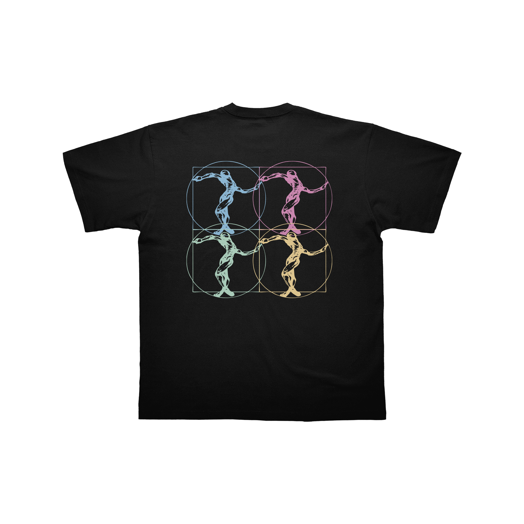 T-SHIRT "JUSTE DEBOUT" - NOIR/COLOR
